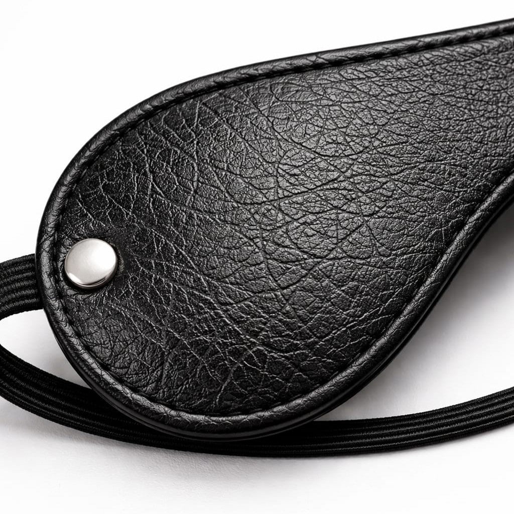 Noir Leather Blindfold