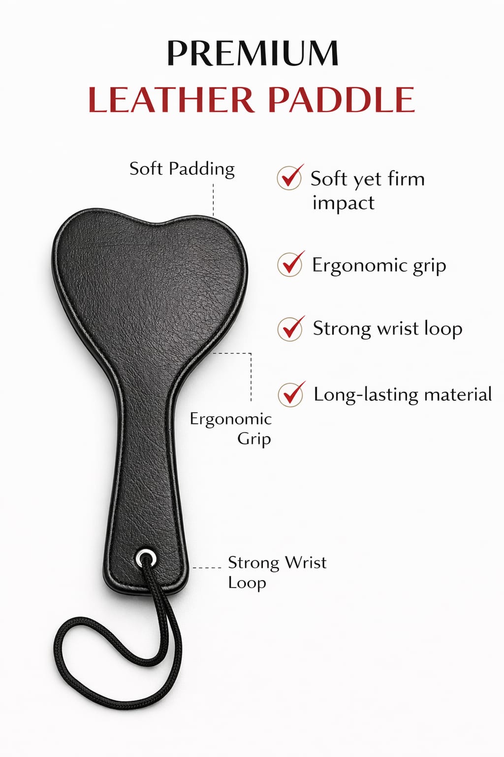 Noir Leather Paddle