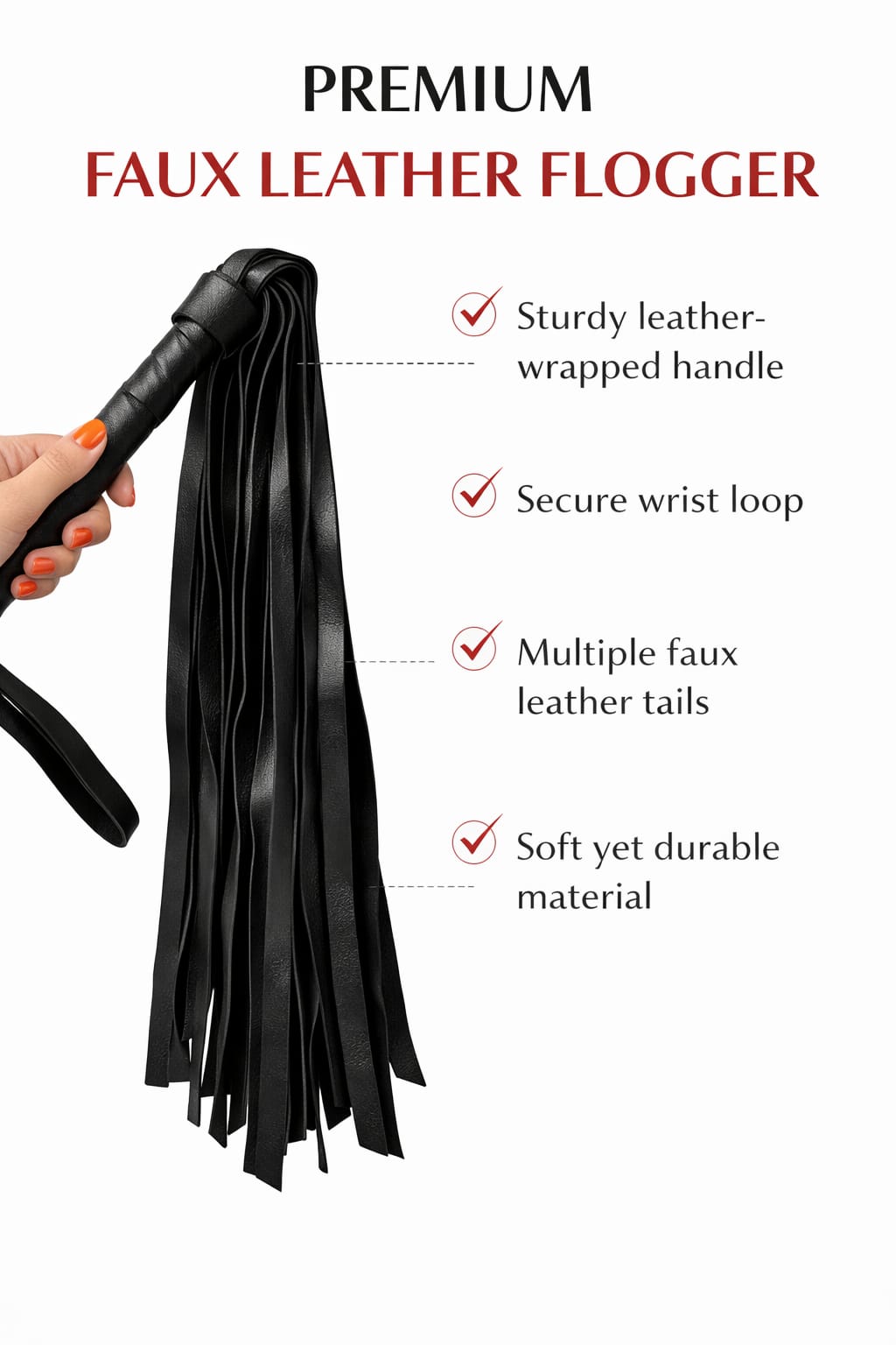 Noir Leather Flogger