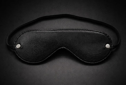 Noir Leather Blindfold